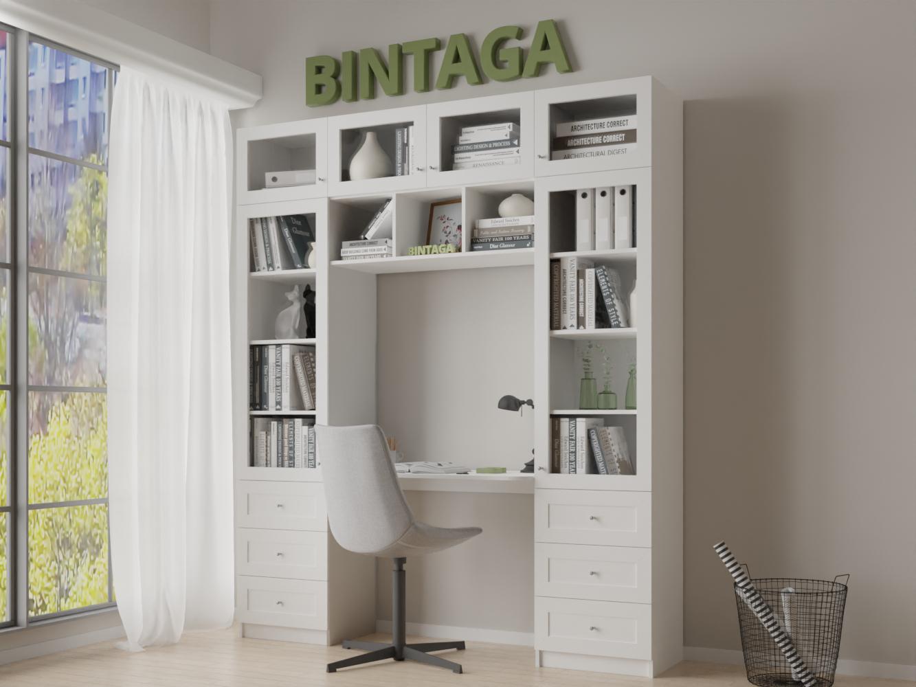 Книжный шкаф Билли 365 white ИКЕА (IKEA) с рабочим местом Книжный шкаф Билли 365 white ИКЕА (IKEA) с рабочим местом